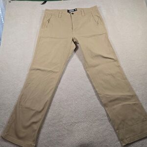 Mountain Khakis Pants Mens 34X32 Beige Straight Leg Modern Fit Smart Casual